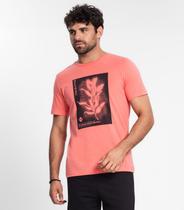 Camiseta Masculina Em Meia Malha Diametro Rosa