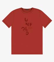 Camiseta Masculina em Meia Malha Diametro Vermelho