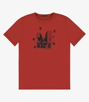 Camiseta Masculina em Meia Malha Diametro Vermelho Camiseta Masculina em Meia Malha Diametro Vermelho