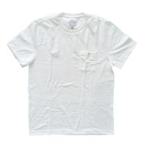 Camiseta Masculina em Tecido Flame Lisa Branca com Bolso Tamanho GG Basic+ Camiseta Masculina em Tecido Flame Lisa Branca com Bolso Tamanho GG Basic+