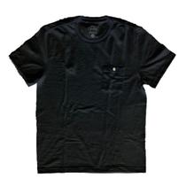 Camiseta masculina em tecido flame, lisa, cor preta, com bolso, marca basic +, tamanho g Camiseta masculina em tecido flame, lisa, cor preta, com bolso, marca basic +, tamanho g