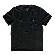 Camiseta Masculina em Tecido Flame Lisa Preta com Bolso Tamanho GG Basic+ Camiseta Masculina em Tecido Flame Lisa Preta com Bolso Tamanho GG Basic+