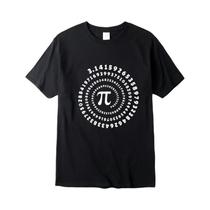 Camiseta Masculina Engraçada Com Estampa De Design Pi, Mistura De Algodão, Verão, Gola Redonda,