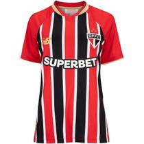 Camiseta Masculina Esportiva Time Torcedor Oficial São Paulo Manga Curta Spfc Away 2025 New Balance Mt831815
