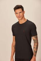 Camiseta Masculina Essentials Basic Bordado Lobo Acostamento