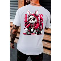 Camiseta Masculina Estamapda Coelho Bunny Streetwear Camisa Manfinity Estilo