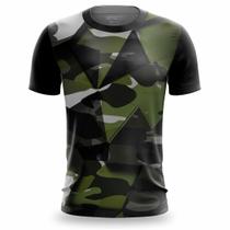 Camiseta Masculina Estampa 3D Slim Camisa Tshirt Poliester Confortável