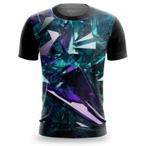 Camiseta Masculina Estampa 3D Slim Camisa Tshirt Poliester Confortável