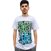 Camiseta masculina estampa alto relevo overcore gangster