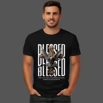 Camiseta Masculina Estampa Blessed Jesus Cristo Moda Evangelica Camiseta Masculina Estampa Blessed Jesus Cristo Moda Evangelica