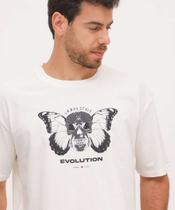 Camiseta Masculina Estampa Borboleta Manga Curta MR-24027