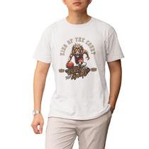 Camiseta Masculina Estampa Cartoon Leão Basquete GuGi Manga Curta Street Algodão Premium