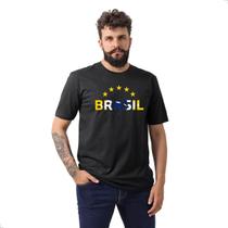 Camiseta Masculina Estampa Colorida Brasil Algodão
