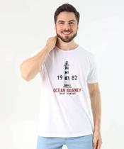 Camiseta Masculina Estampa Frontal Marisa Off White-48099 Camiseta Masculina Estampa Frontal Marisa Off White-48099