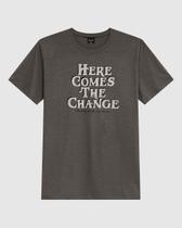 Camiseta Masculina Estampa Lettering Frontal Em Malha Algodão Camiseta Masculina Estampa Lettering Frontal Em Malha Algodão