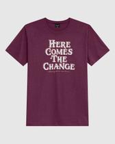 Camiseta Masculina Estampa Lettering Frontal Em Malha Algodão Camiseta Masculina Estampa Lettering Frontal Em Malha Algodão