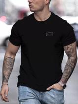 Camiseta Masculina Estampa Minimalista Proton Moda Estilo