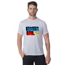 Camiseta Masculina Estampa Personalizada Manga Curta Animes Dragon Ball Algodão