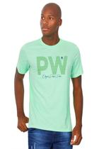 Camiseta Masculina Estampa Pw Polo Wear Verde Claro