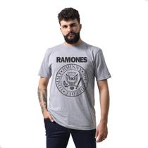 Camiseta Masculina estampa Ramones básica casual confortável