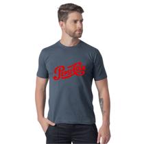 Camiseta Masculina Estampa Retrô Logo Design Pepsi Cola Manga Curta Gola Careca Casual