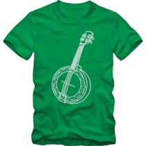 Camiseta Masculina Estampa Samba Pagode Banjo Algodão Confortável Manga Curta Casual