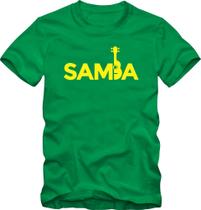 Camiseta Masculina Estampa Samba Pagode Batucada Algodão Manga Curta