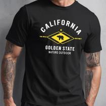 Camiseta Masculina Estampada Casual Algodão Califórnia