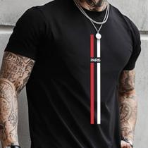 Camiseta Masculina Estampada Casual Algodão Paris
