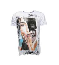 Camiseta Masculina Estampada Caveira Dark Mulher - 100% Algodão Penteado Premium - Fashion