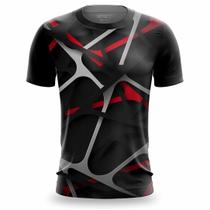 Camiseta Masculina Estampada Digital 3D Camisa Slim Tradicional