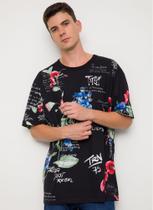 Camiseta Masculina Estampada Dragon Scarf