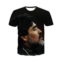 Camiseta Masculina Estampada Em 3D De Estrela Do Futebol, Moda De Verão, Suporte Ao Torcedor,