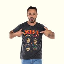 Camiseta Masculina Estampada Kiss Motorcycle Band Camiseta Masculina Estampada Kiss Motorcycle Band