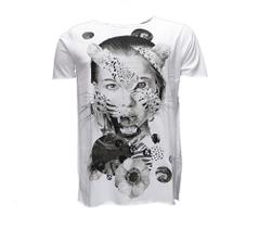 Camiseta Masculina Estampada Mulher Tigre - 100% Algodão Penteado Encorpado Premium - Wild Beauty