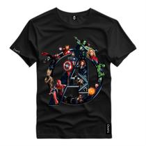 Camiseta Masculina Estampada Os Vingadores Super Poder Adventure -055 Camisa Personalizada Algodao Camiseta Masculina Estampada Os Vingadores Super Poder Adventure -055 Camisa Personalizada Algodao