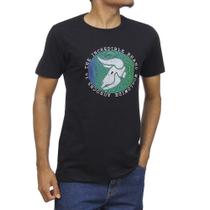 Camiseta Masculina Estampada Preta Aurochs 32379