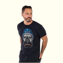 Camiseta Masculina Estampada Pug Racer