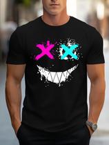 Camiseta Masculina Estampada Sorriso Smile Moda Estilo Camiseta Masculina Estampada Sorriso Smile Moda Estilo