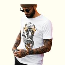 Camiseta Masculina Estampada V-Twin Camiseta Masculina Estampada V-Twin
