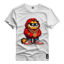 Camiseta Masculina Estampado Garfield Estiloso Gato Camisa Masculino Varias Cores