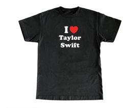 Camiseta Masculina Eu Amo Taylor Swift Camisa 100% Algodão