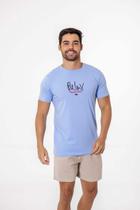 Camiseta Masculina Favela Chik Relax Azul