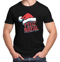 Camiseta Masculina Feliz Natal Com Gorro Camisa Final De Ano