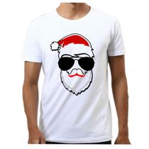 Camiseta masculina feliz natal festa papai noel