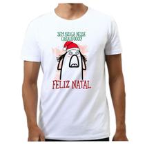 Camiseta masculina feliz natal flork papai noel Camiseta masculina feliz natal flork papai noel