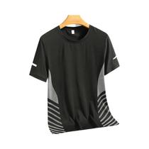 Camiseta Masculina Feminina De Manga Curta De Seda Gelada Respirável De Secagem Rápida Para Esportes