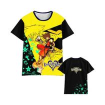 Camiseta Masculina, Feminina, Infantil, Kingdom Hearts, Estampada Em 3d, Manga Curta, Cosplay,