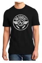 Camiseta Masculina Foo Fighters Banda Rock Camisa Algodão Camiseta Masculina Foo Fighters Banda Rock Camisa Algodão