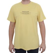 Camiseta Masculina FreeSurf Authentic Amarela - 11040